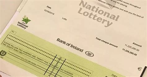 irish lottery win.